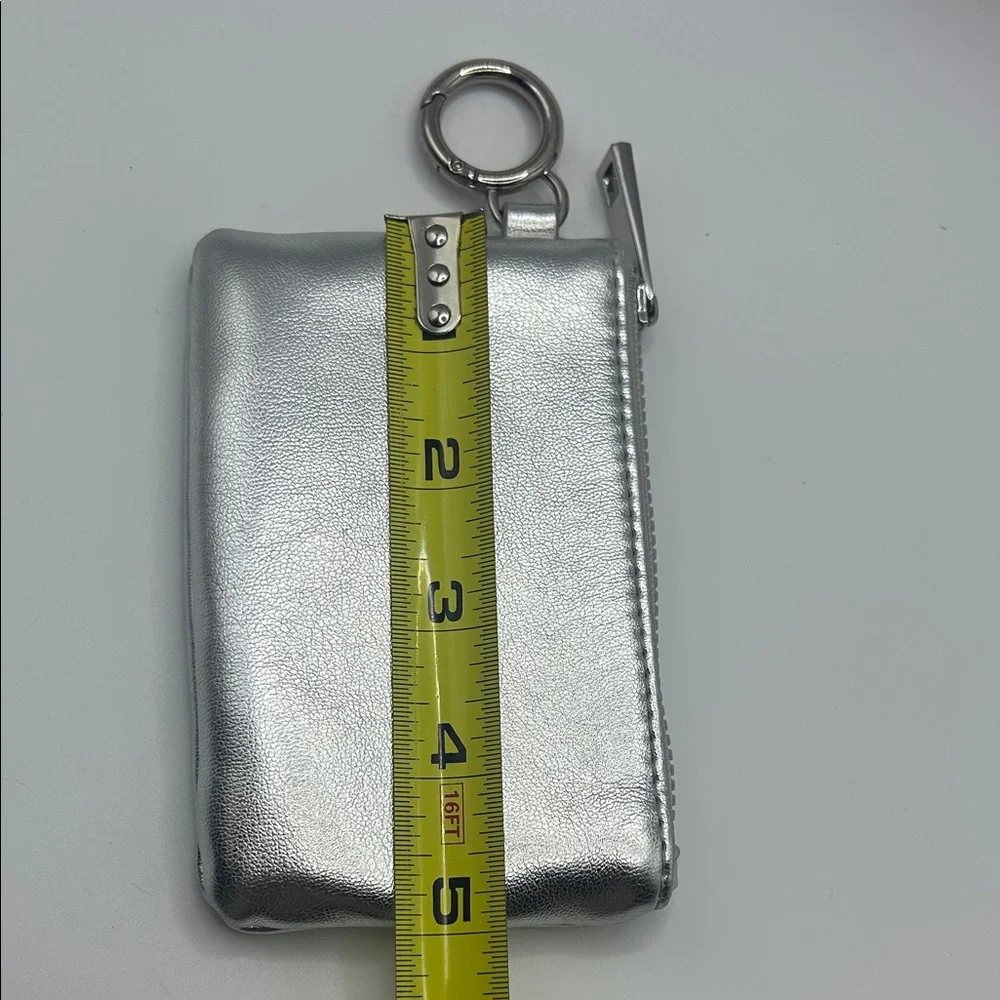 A New Day Silver Metallic Keychain Wallet